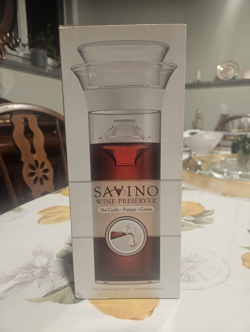 Clear Glass Wine Preserver - Clear